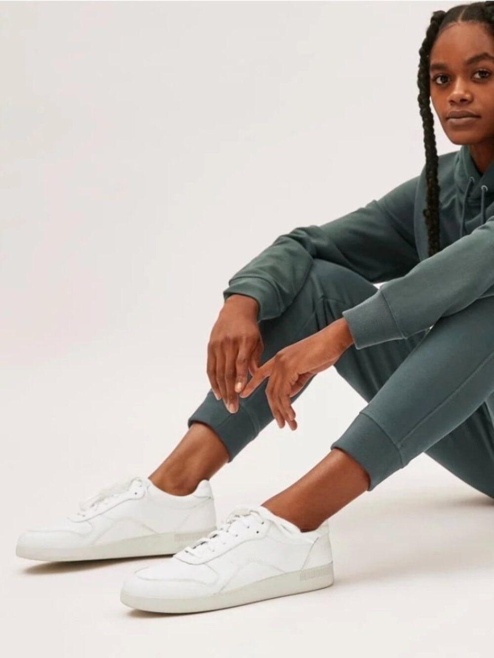 Everlane Court Sneaker White Leather Women's Sizes NEW in BOX Minimalist